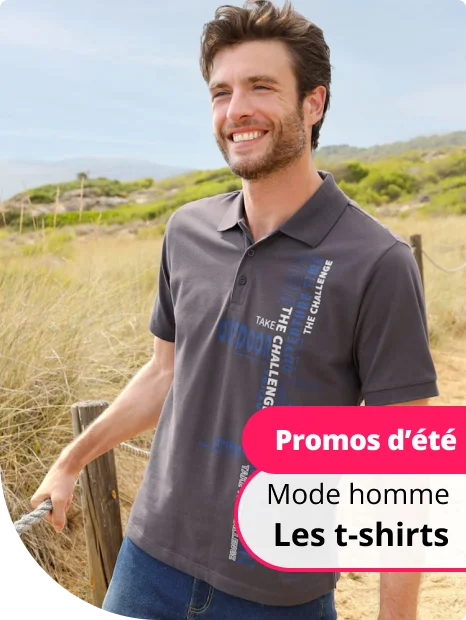 Promos d'été, mode homme : Les t-shirts