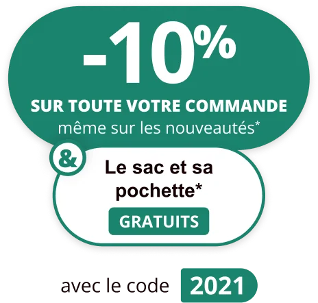 -10% sur toute votre commande + vos cadeaux offerts avec le code 2021