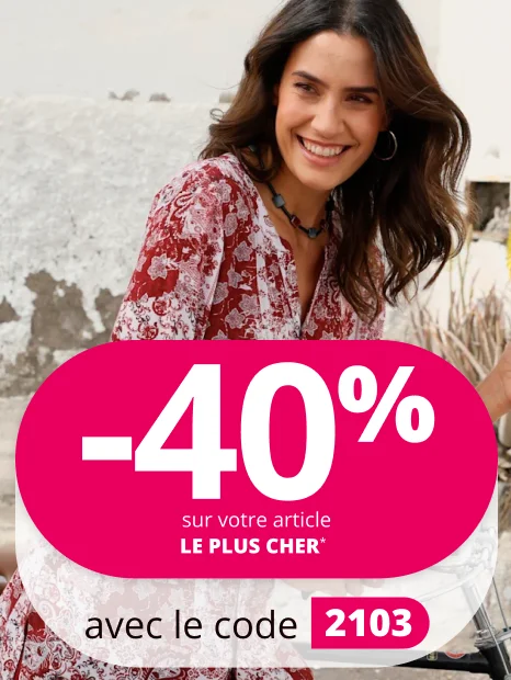 -40% sur votre article le plus cher